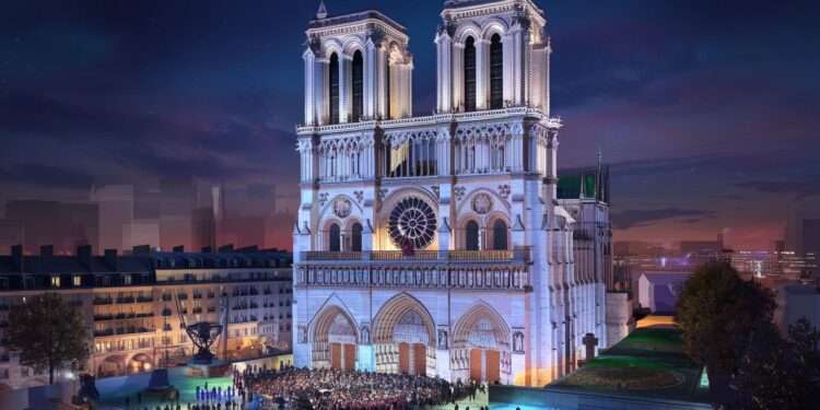 Notre-Dame de Paris : Un Concert Grandiose pour sa Réouverture - Viral Mag Notre Dame de Paris renaît de ses cendres avec un concert exceptionnel réunissant des artistes de renom pour célébrer sa réouverture après des années de travaux Viral Mag