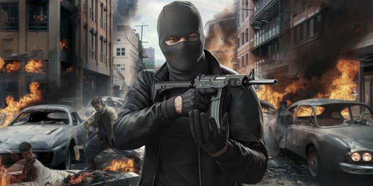 Une scène de chaos sest déroulée place Saint Bruno à Grenoble où des individus masqués et armés ont semé la terreur poussant les passants à se réfugier dans les commerces   Viral Mag