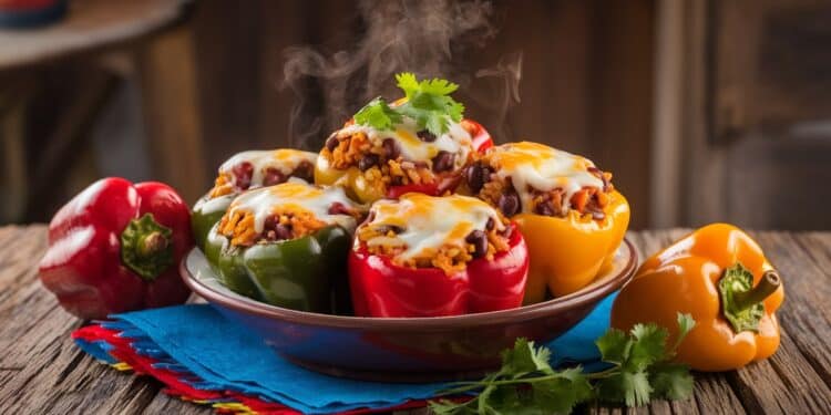 Poivrons Farcis Végétariens : La Recette Irrésistible - Viral Mag Découvrez notre délicieuse recette de poivrons farcis végétariens un plat facile à préparer et riche en saveurs Simple sain et savoureux    Viral Mag