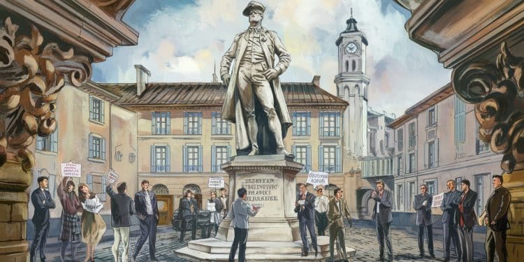 Polémique à Lyon : Faut-Il Déboulonner la Statue du Sergent Blandan ? - Viral Mag La municipalité de Lyon envisage de déboulonner la statue du sergent Blandan héros controversé de la colonisation algérienne Découvrez les arguments des deux camps Viral Mag