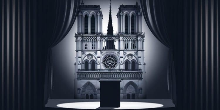 Polémique : Macron veut prononcer un discours à Notre-Dame - Viral Mag Macron souhaite tenir son discours à lintérieur de Notre Dame lors de la réouverture un geste inédit pour un chef dÉtat LÉlysée revoit sa position après un bras de fer avec lÉglise Viral Mag