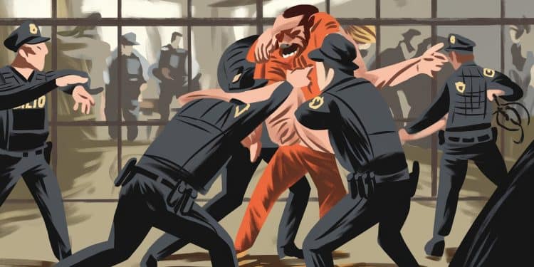 Policier blessé dans un centre de rétention par un migrant tunisien - Viral Mag Un policier grièvement blessé par un migrant tunisien dans un centre de rétention à Colombier Saugnieu émeute maîtrisée Viral Mag