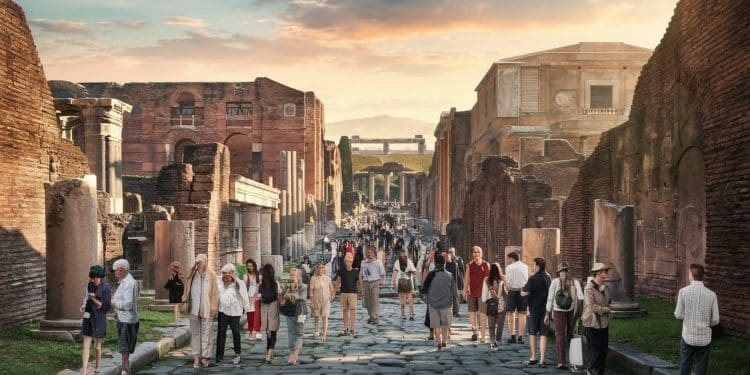 Face à lafflux massif de touristes le site archéologique de Pompéi instaure un plafond de 20 000 visiteurs par jour et des billets nominatifs Découvrez comment ce joyau du patrimoine italien se préserve du surtourisme   Viral Mag