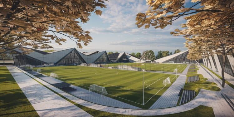 PSG : Le Campus de Poissy Ultra-Moderne Inauguré avec Fierté - Viral Mag Le PSG vient dinaugurer son centre dentraînement ultra moderne à Poissy Un campus de 59 hectares dédié à la performance et à la formation des talents Viral Mag