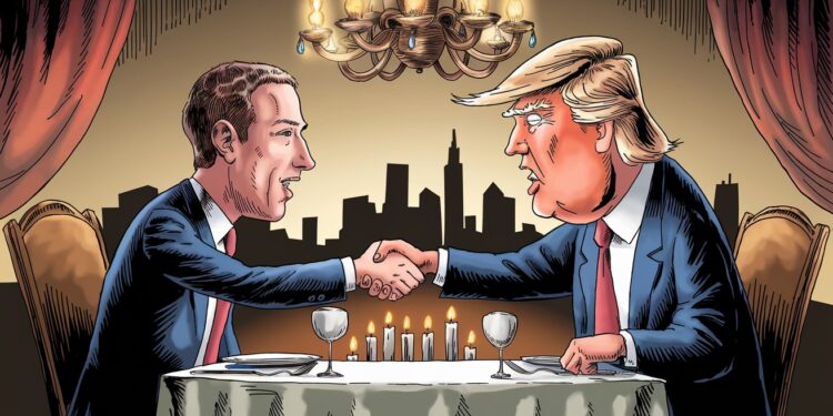 Le patron de Meta Mark Zuckerberg a dîné avec le président élu Donald Trump dans sa résidence de Floride Une rencontre qui suscite des interrogations   Viral Mag