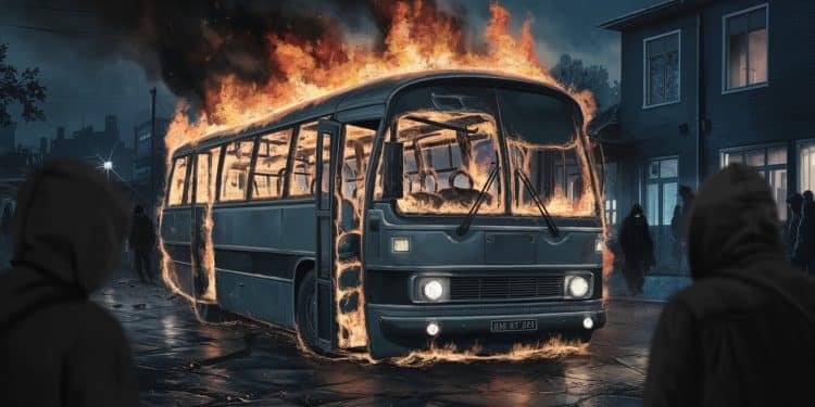 Rillieux-La-Pape : La Montée de la Violence Inquiète les Habitants - Viral Mag Des bus incendiés des tirs de projectiles sur les forces de lordre Rillieux La Pape est le théâtre de violences urbaines récurrentes qui sèment la peur chez les riverains Enquête sur place Viral Mag