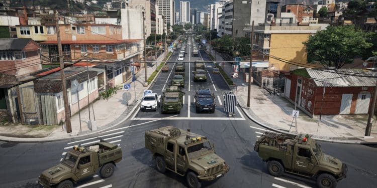 Rio de Janeiro Transformée en Forteresse pour le Sommet du G20 - Viral Mag Rio célèbre pour ses plages paradisiaques est méconnaissable La ville sest transformée en bunker ultra sécurisé pour le G20 avec un déploiement massif de forces de lordre et une surveillance de chaque recoin Découvrez les coulisses de ce dispositif exceptionnel Viral Mag