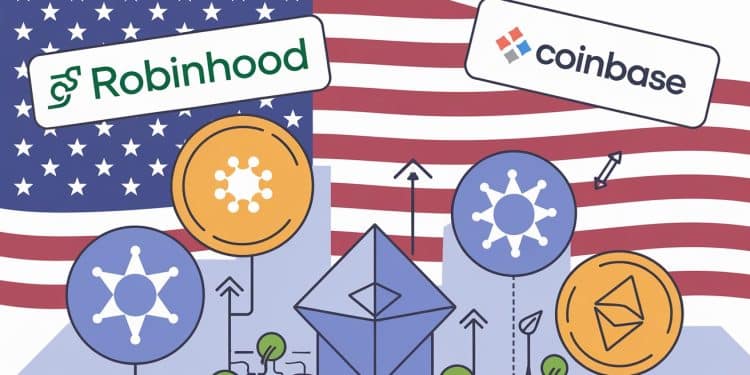 Suite à lélection de Donald Trump les plateformes Robinhood et Coinbase ont décidé dajouter plusieurs cryptomonnaies majeures Découvrez les détails   Viral Mag