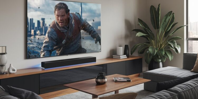 Sennheiser Ambeo SoundBar Plus : La Barre de Son Ultime pour une Expérience Cinéma - Viral Mag La Sennheiser Ambeo SoundBar Plus réduit de 300 euros et transforme votre salon en véritable salle de cinéma avec son Dolby Atmos envoutant Foncez Viral Mag