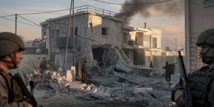 Sept Palestiniens Tués Lors d’Opérations Israéliennes en Cisjordanie - Viral Mag Israël intensifie ses opérations militaires en Cisjordanie occupée faisant sept morts palestiniens La violence saggrave depuis le début de la guerre à Gaza Viral Mag