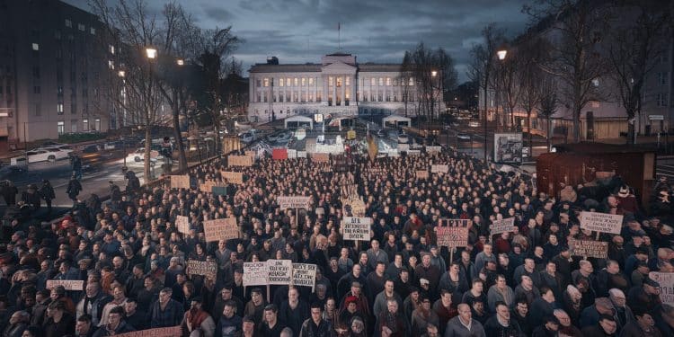 Serbie : La Tragédie de Novi Sad Déclenche une Vague de Protestations - Viral Mag Des milliers de manifestants en colère envahissent les rues de Novi Sad après leffondrement meurtrier dun auvent Le peuple accuse le gouvernement de négligence et réclame justice Viral Mag