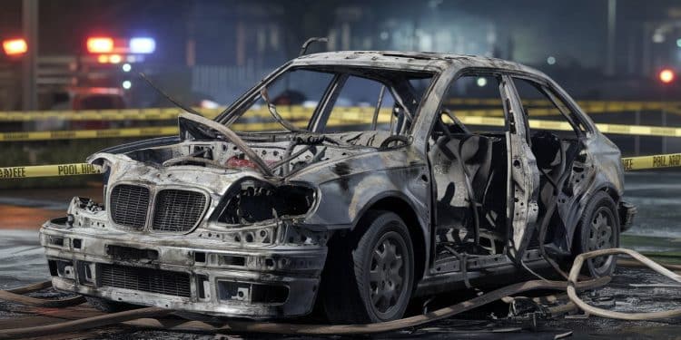 Drame à Gaillac  un accident de voiture fait 5 victimes La voiture a percuté un platane avant de prendre feu laissant 4 corps brûlés et un 5e éjecté   Viral Mag