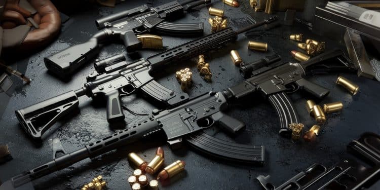 Toulon: Saisie d’Armes de Guerre chez un Trafiquant de 19 Ans - Viral Mag Pistolets mitrailleurs et armes automatiques découverts lors de la perquisition dune figure de la cité de la Beaucaire connue pour le trafic de drogue Viral Mag