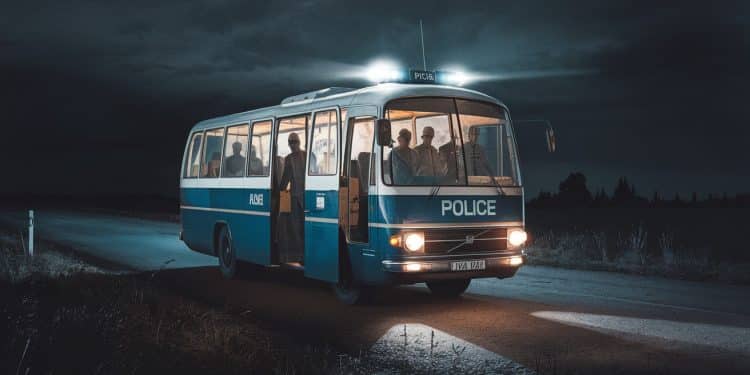 Trafic de Migrants : Un Faux Bus de Police Intercepté en Lettonie - Viral Mag Les autorités lettonnes ont démantelé un réseau de passeurs utilisant un faux bus de police pour transporter illégalement des migrants depuis la Russie et le Bélarus Viral Mag