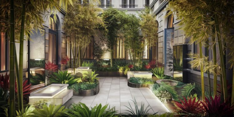Découvrez comment une cour parisienne sombre de 30m2 sest métamorphosée en un jardin exotique enchanteur grâce à lexpertise dun paysagiste de renom Un véritable défi relevé avec brio    Viral Mag