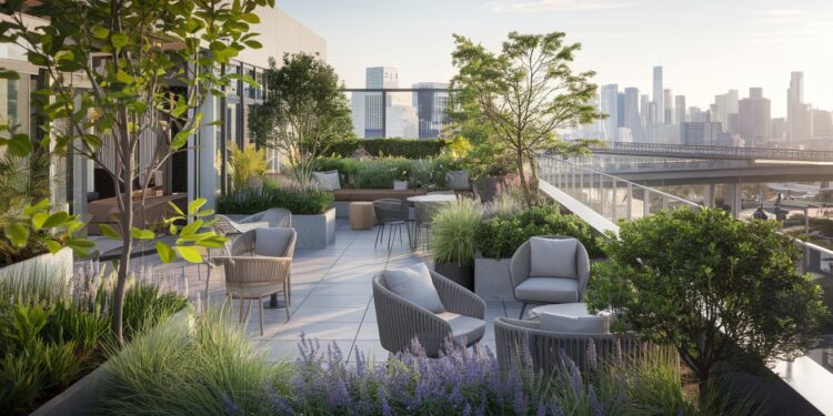 Transformation Spectaculaire : D’une Terrasse Nue à un Jardin Suspendu Luxuriant - Viral Mag Découvrez comment une terrasse vide et triste sest métamorphosée en un somptueux jardin suspendu grâce au talent des paysagistes Un avantaprès à couper le souffle Viral Mag