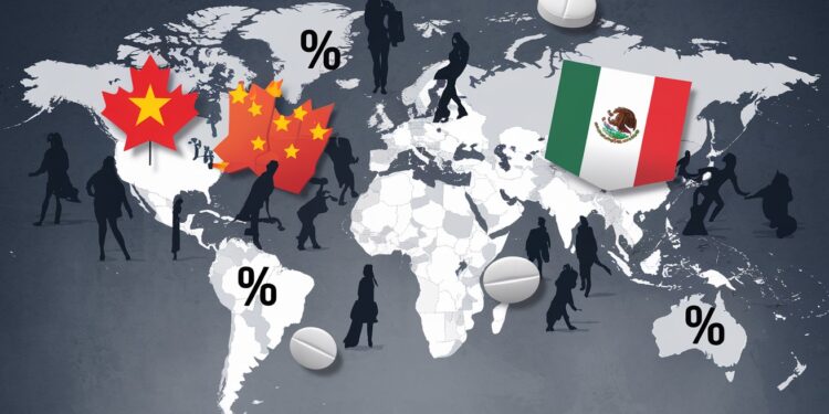 Trump Augmente Les Droits De Douane Sur Les Importations - Viral Mag Donald Trump confirme une hausse des taxes douanières sur les produits chinois canadiens et mexicains citant limmigration et le fentanyl comme raisons   Viral Mag