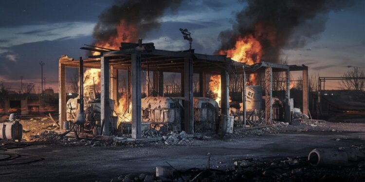 Des drones kamikazes ukrainiens ont frappé un dépôt de carburant russe causant dimportantes destructions La Russie riposte avec des frappes de missiles   Viral Mag