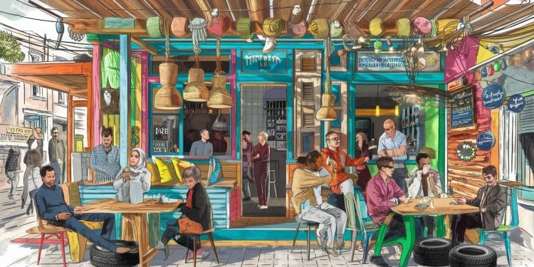 À Tripoli un café culturel unique utilise des déchets recyclés pour créer un univers ludique et sensibiliser la population à lécologie Découvrez ce lieu insolite    Viral Mag