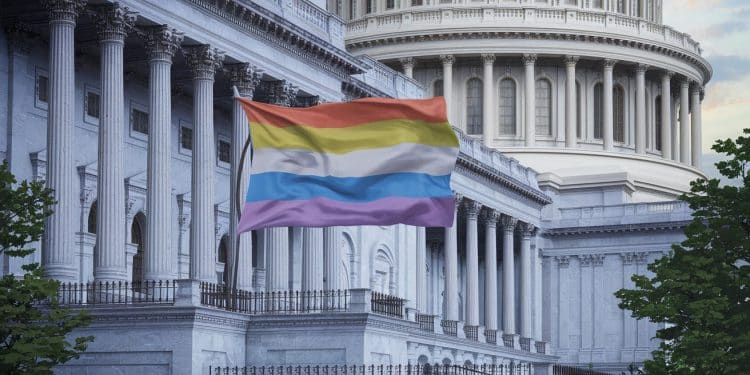 Une élue républicaine tente de bloquer l’accès d’une femme transgenre aux toilettes - Viral Mag Au Congrès américain une élue républicaine a présenté un projet de résolution pour empêcher Sarah McBride première femme transgenre élue daccéder aux toilettes des femmes Viral Mag