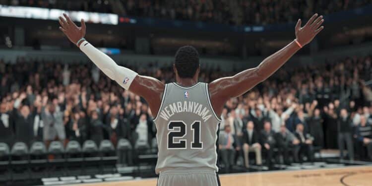 Victor Wembanyama flambe et renverse les Warriors avec les Spurs - Viral Mag 24112024 Malgré une entame compliquée à domicile les Spurs ont renversé les Warriors samedi portés par un immense Victor Wembanyama pour son retour 25 points 9 passes et des actions défensives déterminantes Wemby a fait chavirer les fans et montré quil faudra compter avec lui et les Spurs cette saison Viral Mag