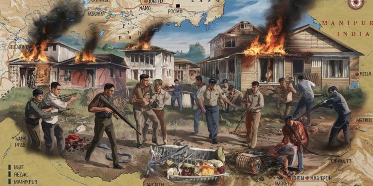 Violences Ethniques au Manipur : L’Inde Face à un Nouveau Défi - Viral Mag LEtat indien du Manipur déchiré par un conflit entre les communautés Kuki et Meitei vit une situation de quasi guerre civile Les autorités peinent à rétablir lordre Viral Mag