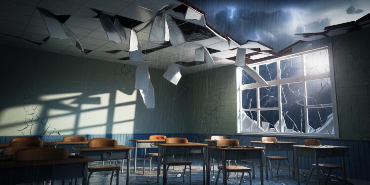 Violente Tempête à Villeurbanne : Un Collège Évacué en Urgence - Viral Mag À Villeurbanne la tempête Bert provoque leffondrement du plafond dun collège forçant lévacuation des élèves Rafales record et dégâts importants Viral Mag