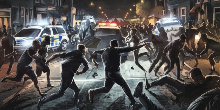 Violents Heurts à Amsterdam Après un Match de Foot: Tensions Exacerbées - Viral Mag Des affrontements violents ont éclaté à Amsterdam après un match de lAjax contre le Maccabi Tel Aviv sur fond de tensions préexistantes Bilan blessés et arrestations Viral Mag