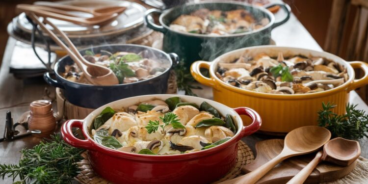 15 Casseroles Réconfortantes pour un Délicieux Dîner Hivernal - Viral Mag Réchauffez vous avec nos 15 recettes de casseroles hivernales alliant confort et saveurs Épinards champignons poulet il y en a pour tous les goûts Viral Mag