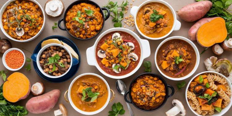 15+ Délicieuses Recettes Végétariennes Riches en Fibres pour le Dîner - Viral Mag Découvrez plus de 15 recettes de dîners végétariens faciles et riches en fibres mettant en vedette des ingrédients comme les pois chiches les lentilles et la patate douce Savoureux et nourrissants Viral Mag