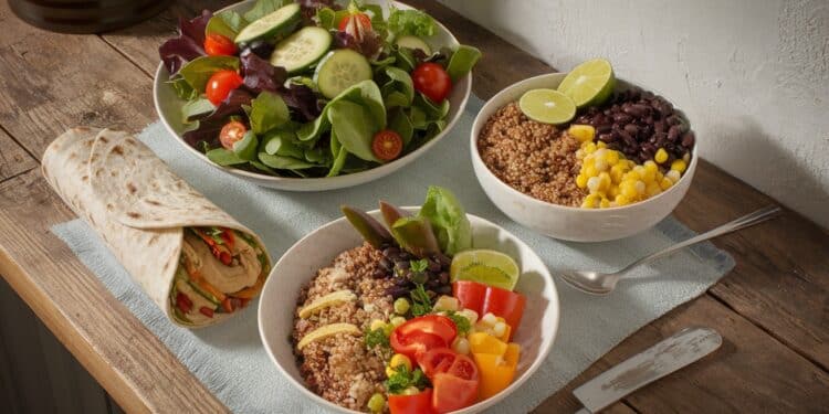 15 Recettes Express et Riches en Fibres à Adopter au Déjeuner - Viral Mag Découvrez nos 15 recettes express et riches en fibres pour des déjeuners sains et savoureux Poulet césar bol végétarien À tester sans plus attendre Viral Mag