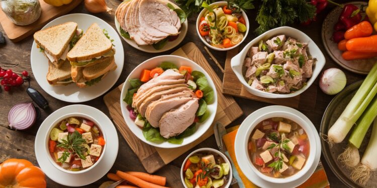 16 Délicieux Dîners pour Utiliser les Restes de Votre Dinde de Thanksgiving - Viral Mag Transformez vos restes de dinde de Thanksgiving en de nouveaux plats réconfortants et savoureux grâce à ces 16 recettes astucieuses De succulentes idées du dimanche soir pour profiter au maximum des saveurs de la fête Viral Mag