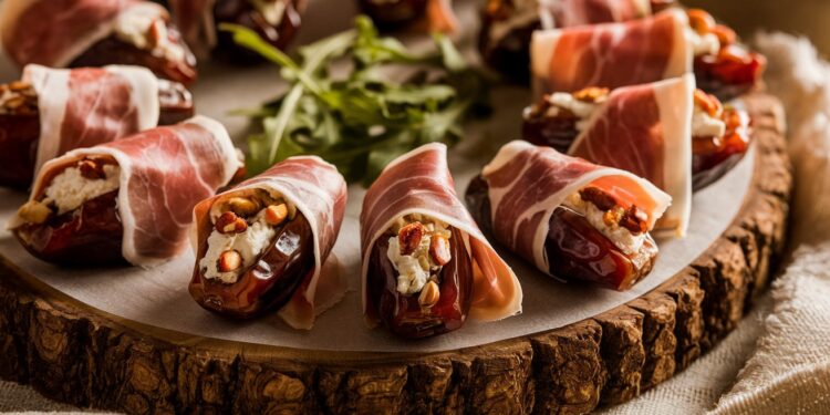 3 Ingrédients Faciles pour un Apéritif Dînatoire à la Ina Garten - Viral Mag Découvrez lapéritif dînatoire à 3 ingrédients ultra simple et chic dIna Garten Dates fromage bleu et prosciutto pour un accord parfait Viral Mag
