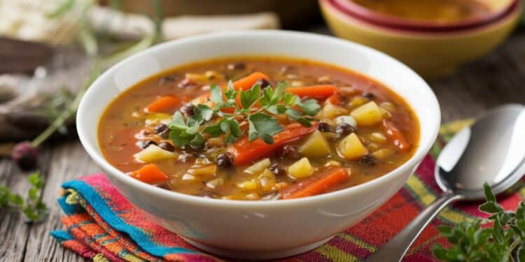 30 Soupes Végétariennes Réconfortantes pour Perdre du Poids - Viral Mag Découvrez notre sélection de 30 délicieuses soupes végétariennes faibles en calories et riches en fibres pour vous réchauffer et vous aider à atteindre vos objectifs minceur   Viral Mag
