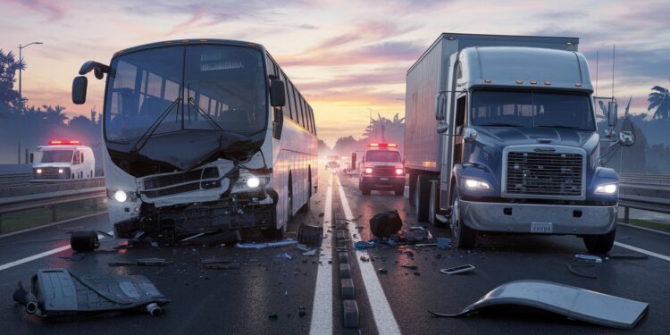 Un grave accident de la route a fait 8 morts et 27 blessés au sud est du Mexique Collision brutale entre un autocar et un camion de marchandises   Viral Mag