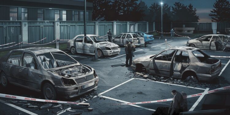 Dans une résidence niçoise un parking privé est le théâtre dun incendie criminel Plusieurs véhicules sont réduits en cendres semant linquiétude parmi les habitants   Viral Mag