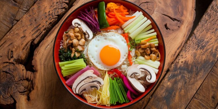 Bibimbap végétarien : le bol gourmand anti-inflammatoire - Viral Mag Découvrez notre recette de bibimbap végétarien un bol coloré et savoureux bourré de légumes anti inflammatoires Un délice sain et équilibré Viral Mag