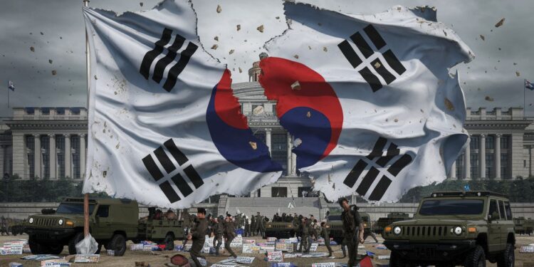 Chaos politique en Corée du Sud après la loi martiale du président Yoon - Viral Mag La Corée du Sud plonge dans le chaos après limposition surprise de la loi martiale par le président Loi abrogée destitution en vue le pays sous tension Viral Mag