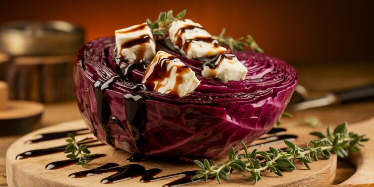 Chou rouge rôti au balsamique : Un délice antioxydant ! - Viral Mag Découvrez notre recette de chou rouge rôti au balsamique un accompagnement sain et savoureux bourré dantioxydants anti inflammatoires Facile et rapide à préparer Viral Mag
