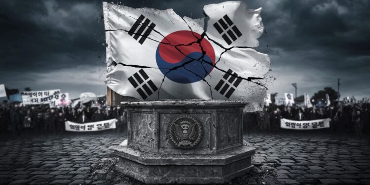 Corée du Sud : Un Coup d’État Avorté Fait Vaciller le Président - Viral Mag Le président sud coréen Yoon Suk Yeol échappe de peu à la destitution après une tentative ratée dimposer la loi martiale Des manifestations massives ébranlent le pays Viral Mag