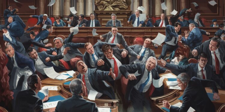 Insultes menaces débuts de bagarres Les tensions à lAssemblée nationale atteignent des sommets inégalés Découvrez les coulisses de ce théâtre politique sous haute tension   Viral Mag