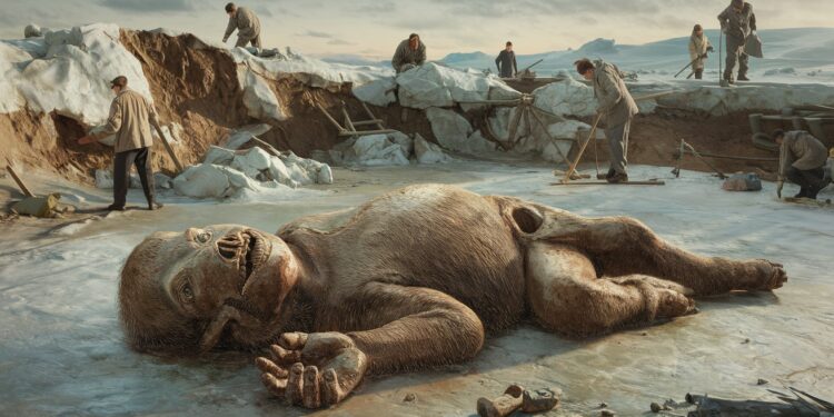 Découverte : Des paléontologues russes ressuscitent un bébé mammouth de 50000 ans - Viral Mag Des scientifiques russes révèlent la carcasse quasi intacte dun jeune mammouth laineux antique un trésor pour la recherche Viral Mag