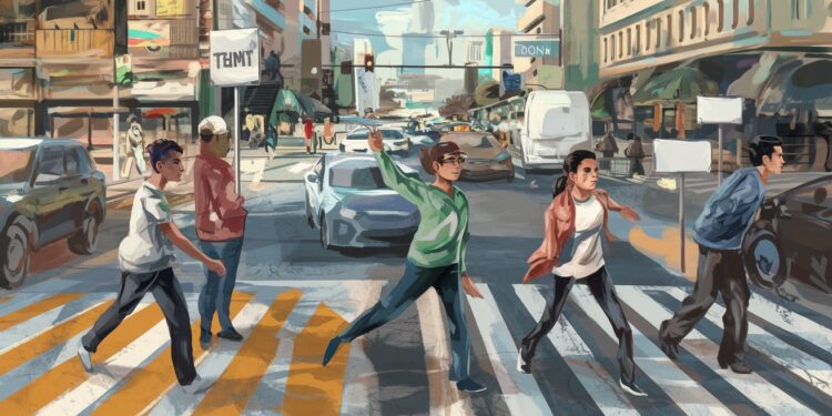 A Damas des jeunes volontaires régulent la circulation depuis le départ de policiers suite au renversement du régime Assad Une initiative citoyenne pleine despoir   Viral Mag