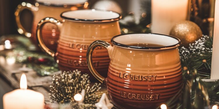 Découvrez les sublimes mugs Le Creuset drapés dor pour des fêtes inoubliables 7 coloris design iconique Lindispensable cadeau    Viral Mag
