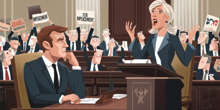 Marine Le Pen soppose fermement aux appels à la destitution dEmmanuel Macron qualifiant le projet de révolutionnaire de carnaval Découvrez son discours   Viral Mag