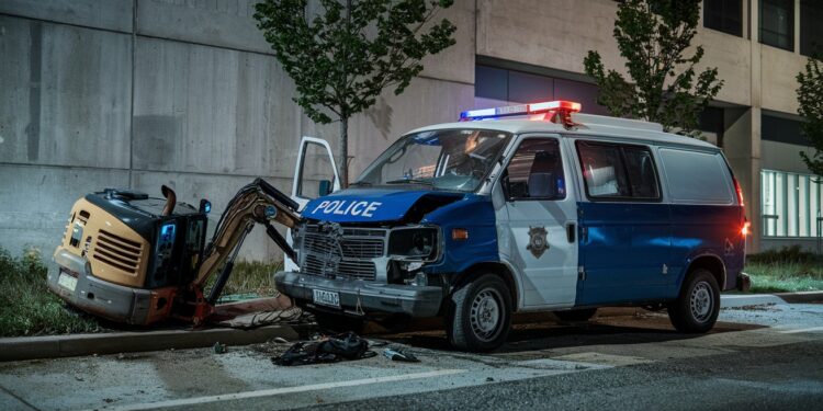 Deux adolescents de 15 ans percutent un fourgon de police au volant d’une pelleteuse volée - Viral Mag Deux adolescents de 15 ans au volant dune pelleteuse volée percutent un fourgon de police à Mérignac Placés en garde à vue puis remis à leurs parents Viral Mag