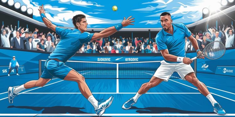 Novak Djokovic et Nick Kyrgios remportent un match remarqué pour leur premier test en double à Brisbane Retour gagnant pour lAustralien   Viral Mag