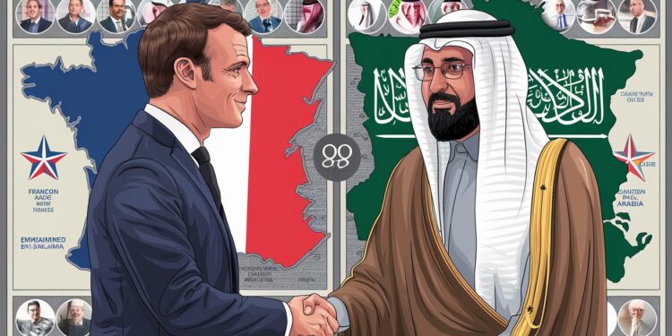 Emmanuel Macron entame une visite diplomatique charnière en Arabie saoudite - Viral Mag Le président Macron débute un séjour de 3 jours en Arabie saoudite pour renforcer les liens avec cet acteur clé en pleine crise politique française Viral Mag
