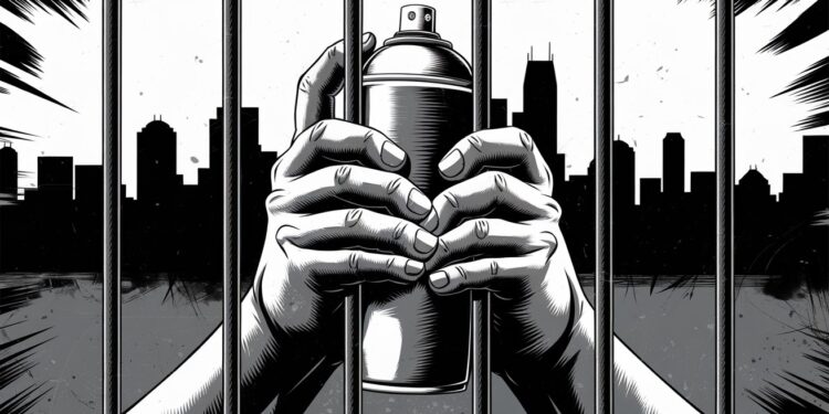 Emprisonné pour un Tag : Le Graffeur Français en Appel à Bakou - Viral Mag Un graffeur français Théo Clerc condamné à 3 ans de prison pour un tag dans le métro de Bakou a vu sa peine confirmée en appel La France dénonce une détention arbitraire Viral Mag