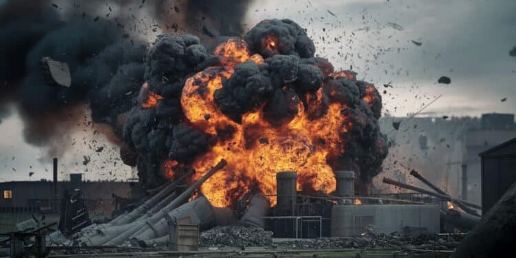 Explosion Meurtrière dans une Usine de Munitions Turque - Viral Mag Une explosion catastrophique dans une usine de munitions turque fait 12 morts et 4 blessés Les autorités enquêtent sur les causes de ce drame Viral Mag